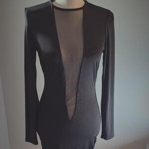 Fashion Nova This Just Got Deep Mini Dress - Black